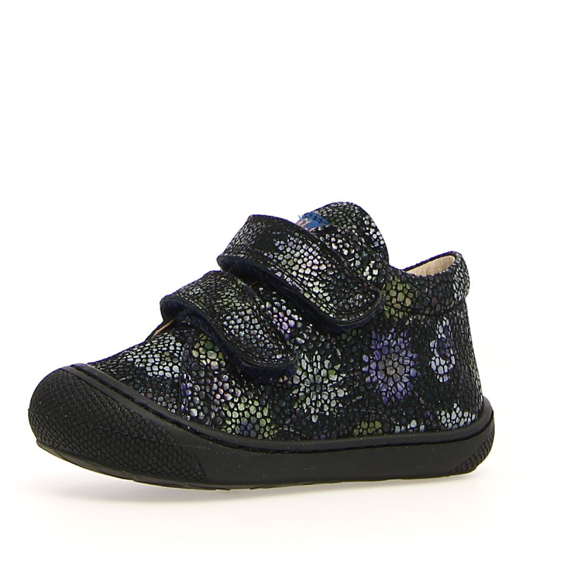 Naturino Naturino Cocoon Supersouple Velcros Marine Fleurs