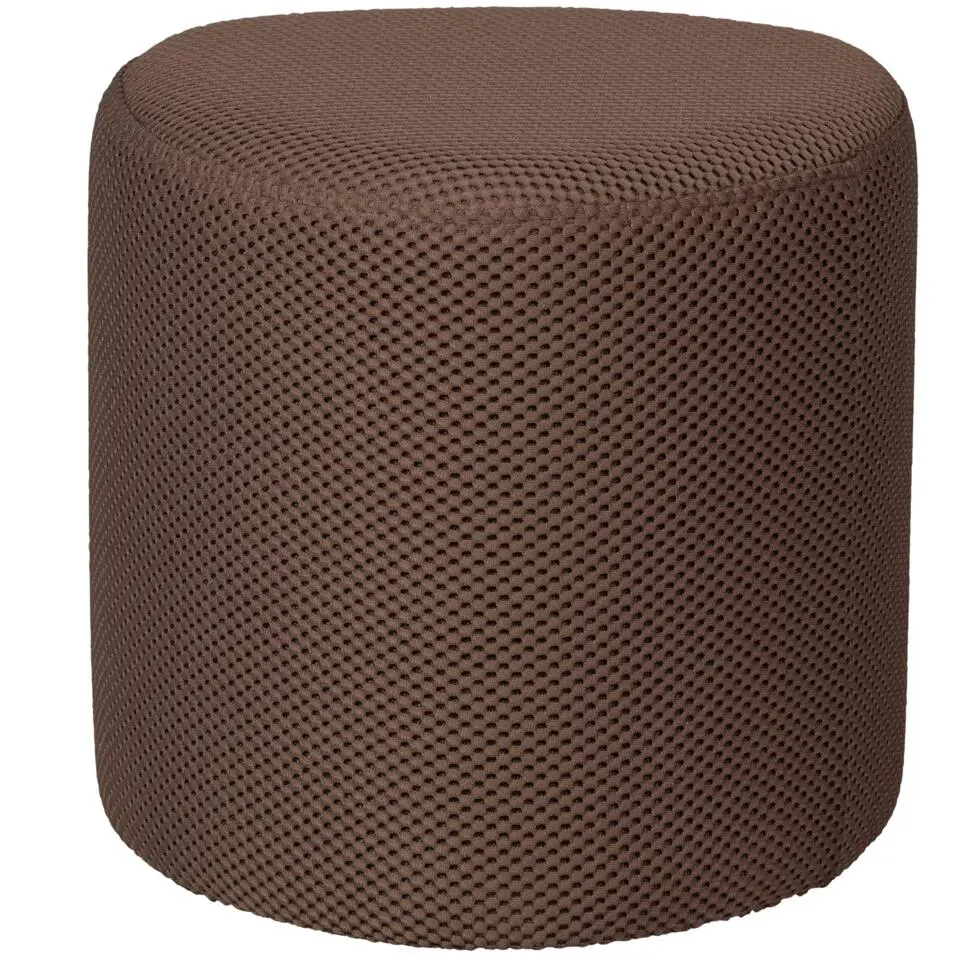 WOOOD Puuk Poef - Mesh - Espresso - 38x40x40