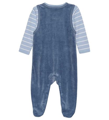 Fixoni Sparkedragt m. Body l/æ - Velour - Blåe Fushion