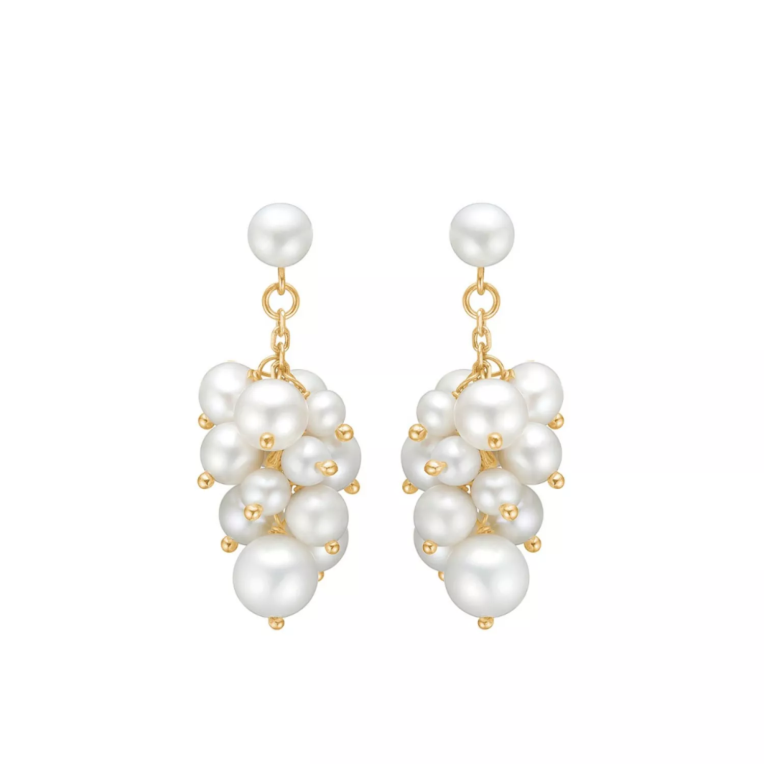 Mads Z Coco Ear Studs Øreringe 8 kt. Guld 3313188