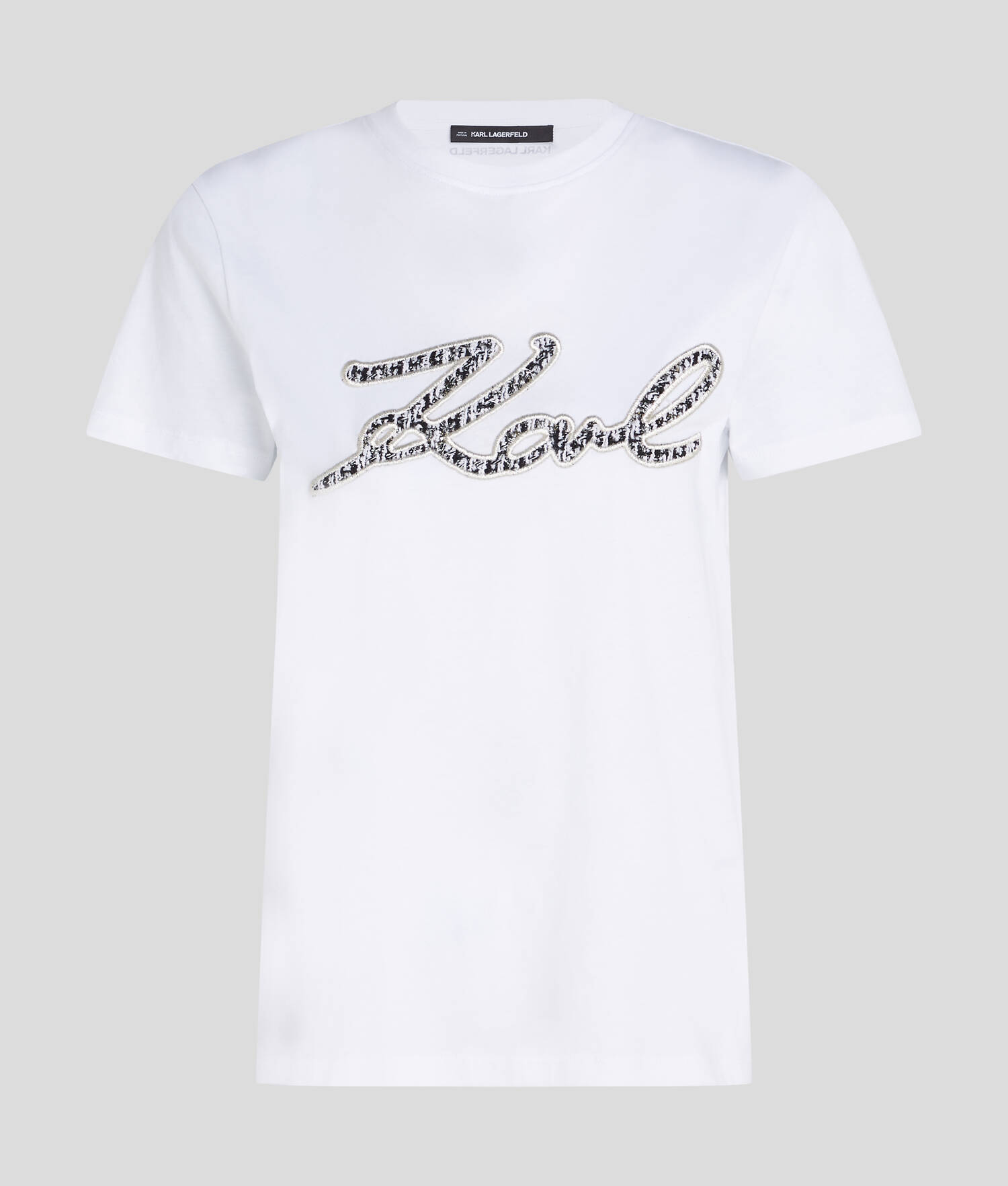 T-SHIRT EN BOUCLÉ KARL SIGNATURE