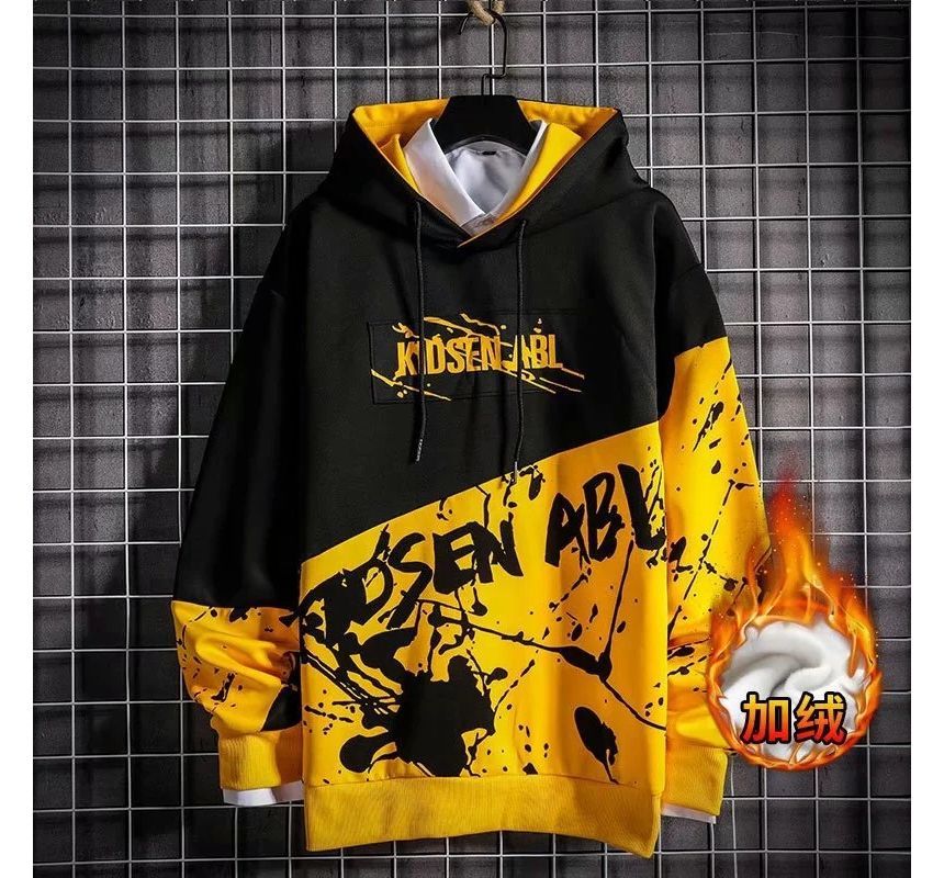 Lingaris - Lettering Two Tone Hoodie