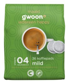 Gwoon mild roast koffiepads