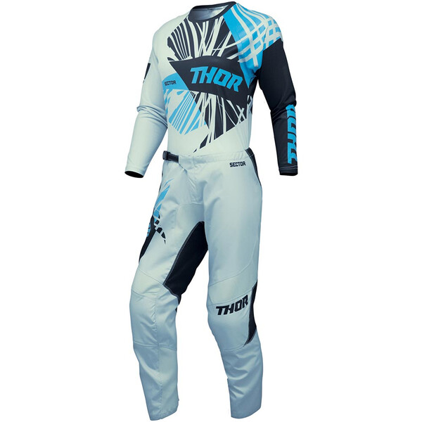 Thor Motocross - Pantalon femme Sector Split Bleu Clair / Noir / Bleu