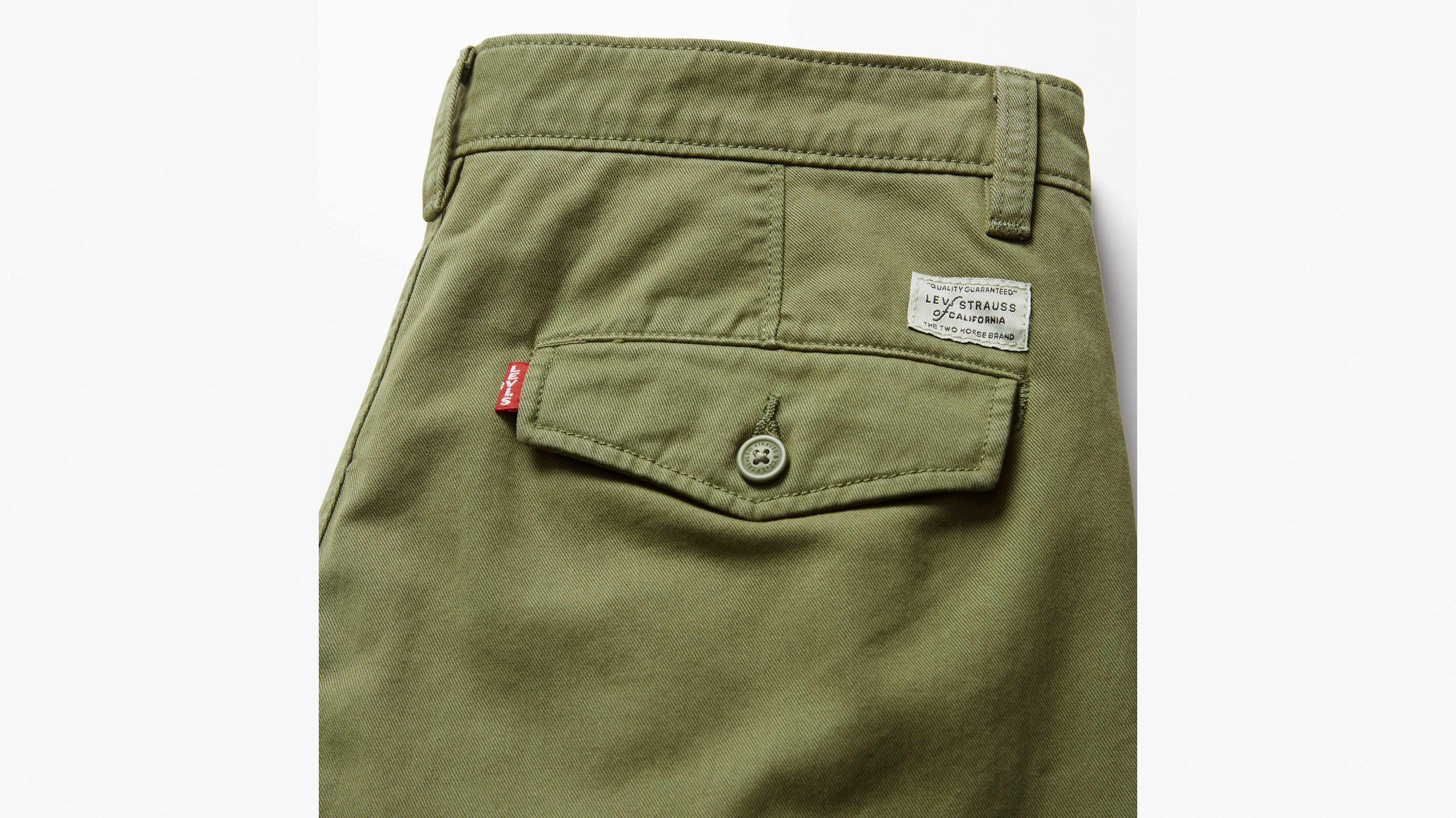 Pantalon XX Chino Authentic Straight - Four Leaf Clover Soft Garment Dye - Vert