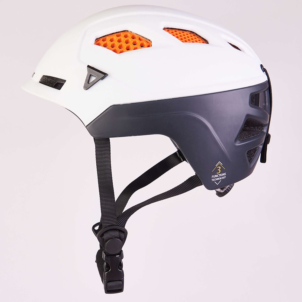 Movement 3TECH ALPI HONEYCOMB - Casque ski Homme white/black/orange/black bando