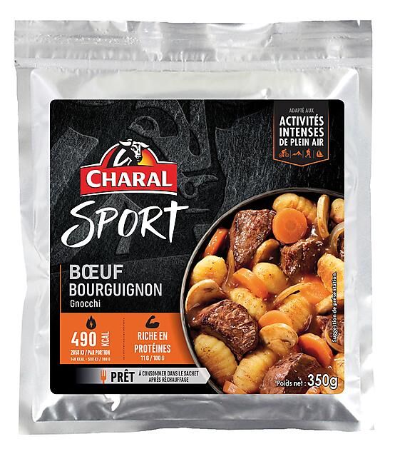 CHARAL SPORT - BOEUF BOURGUIGNON GNOCCHIS 650 G