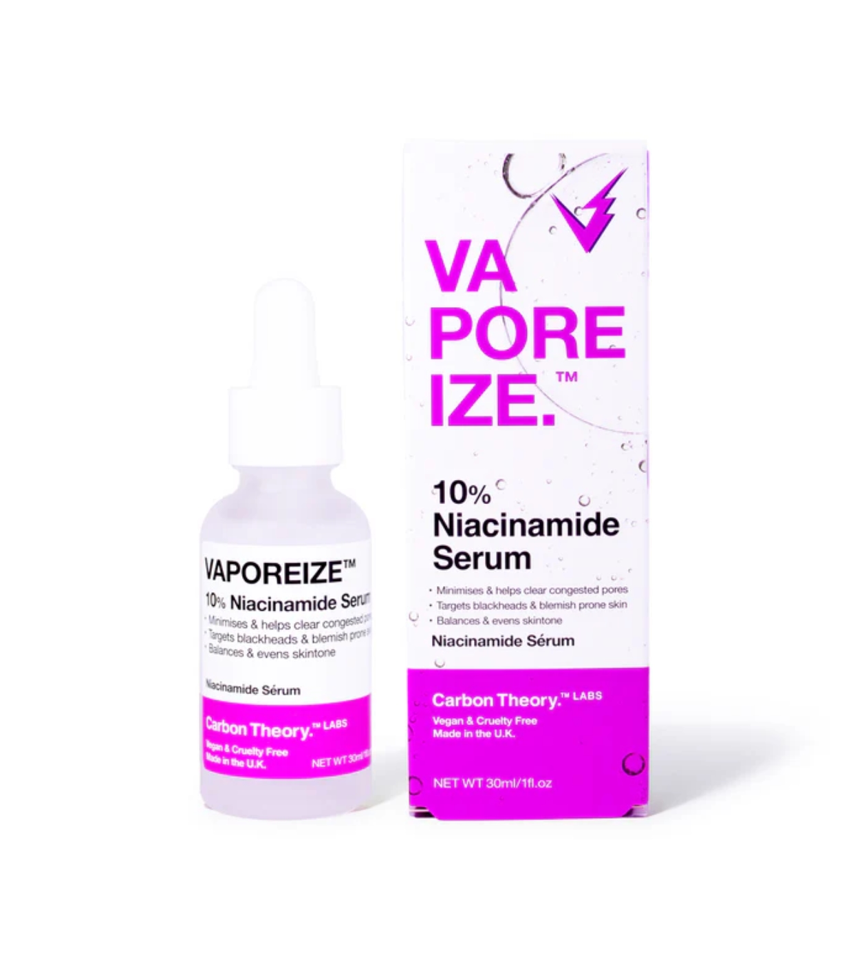 Carbon Theory - *VaPOREize* - Sérum Facial com Niacinamida 10%