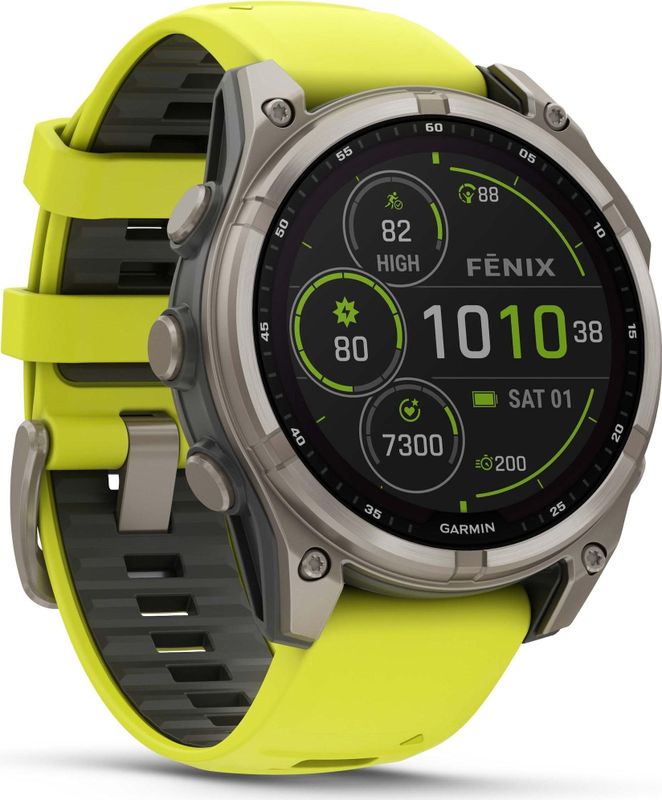Garmin - Fenix 8 Solar - Smartwatch - Grijs - Titanium - Saffier