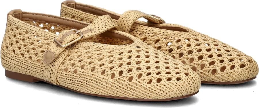 Nelson ballerina's met gevlochten beige