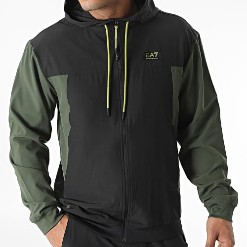 Ensemble De Survetement 6RPV72-PNBXZ Noir Vert Kaki