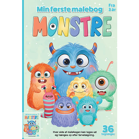 Min første malebog - monstre