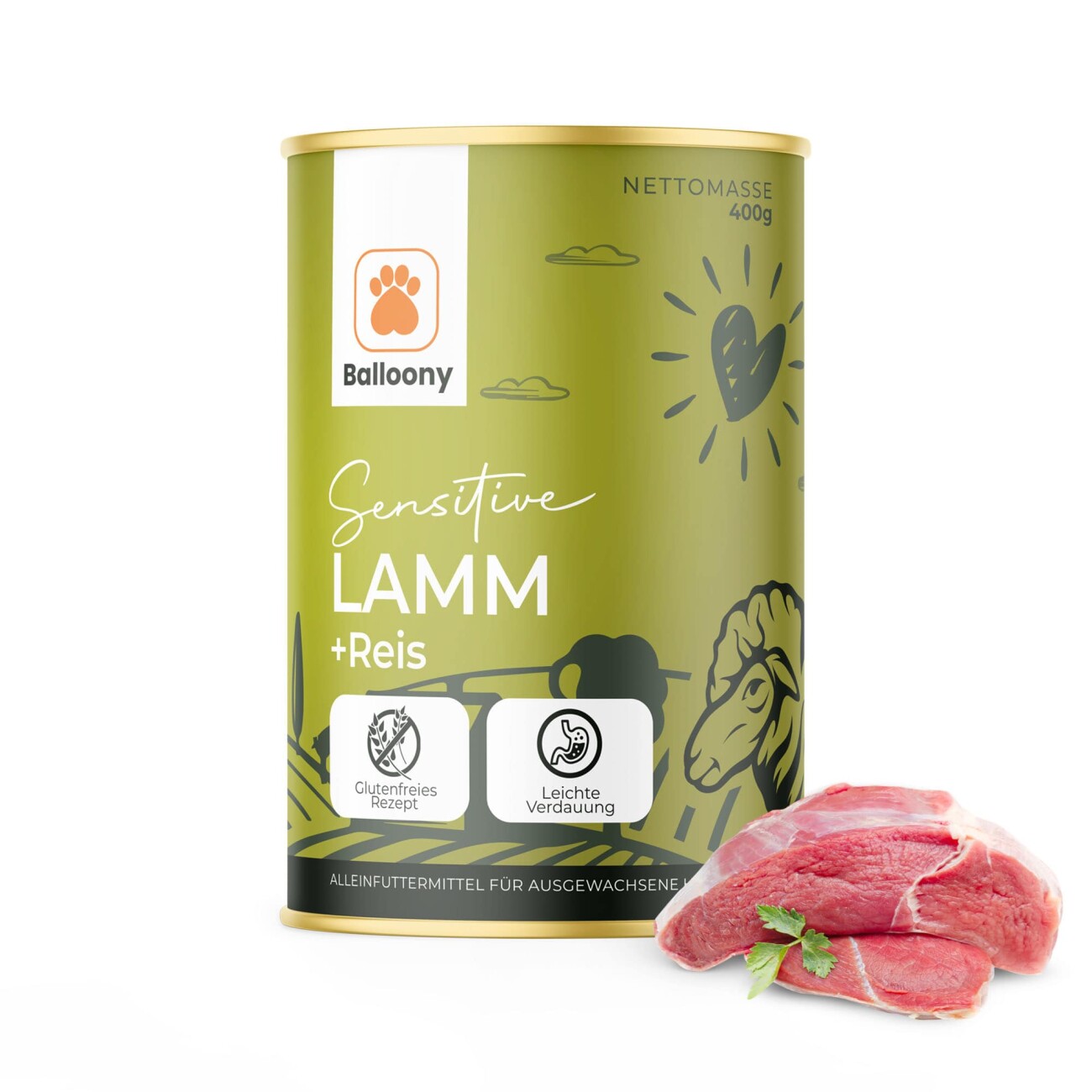 Balloony.pet German Shephy Nassfutter Sensitive Lamm 200 g