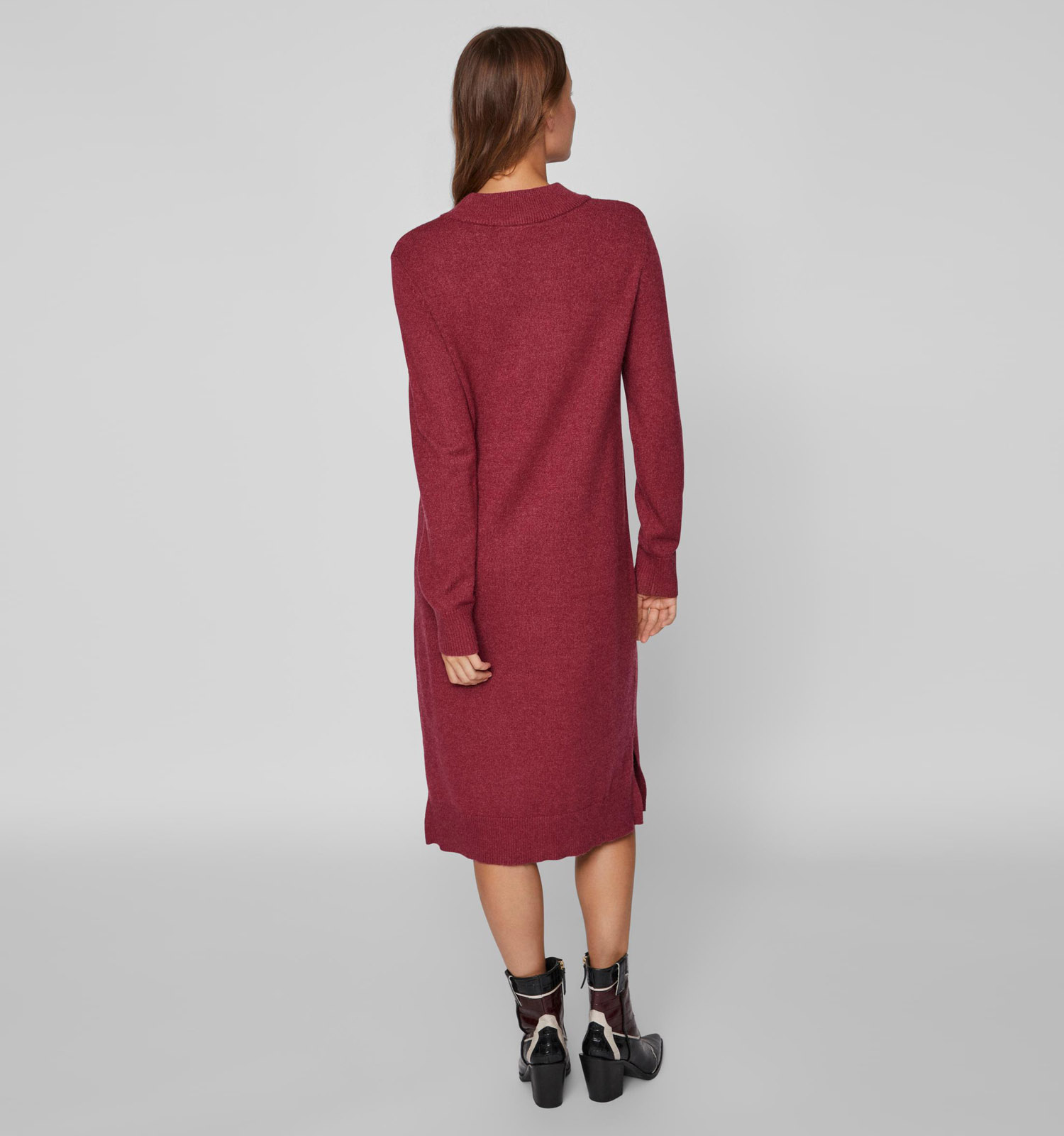 Midi jurk rood