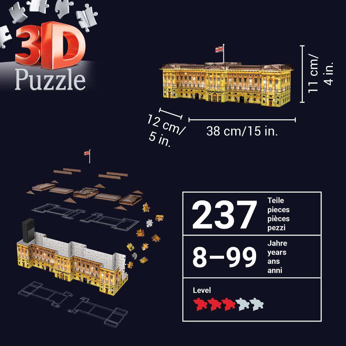 Ravensburger Spiel Buckingham Palace bei Nacht