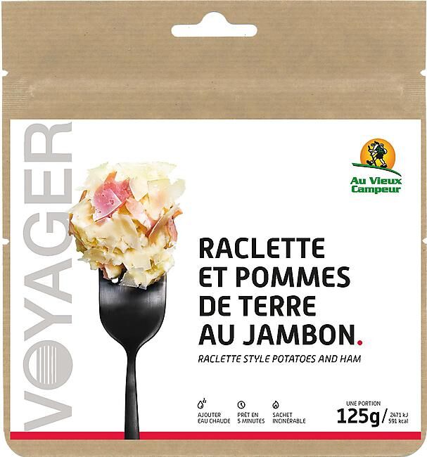 VOYAGER - RACLETTE ET POMMES DE TERRE AU JAMBON