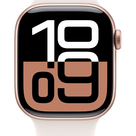 Apple Watch S10 Cell 42 mm M/L - Rose Gold Aluminium Sport Band