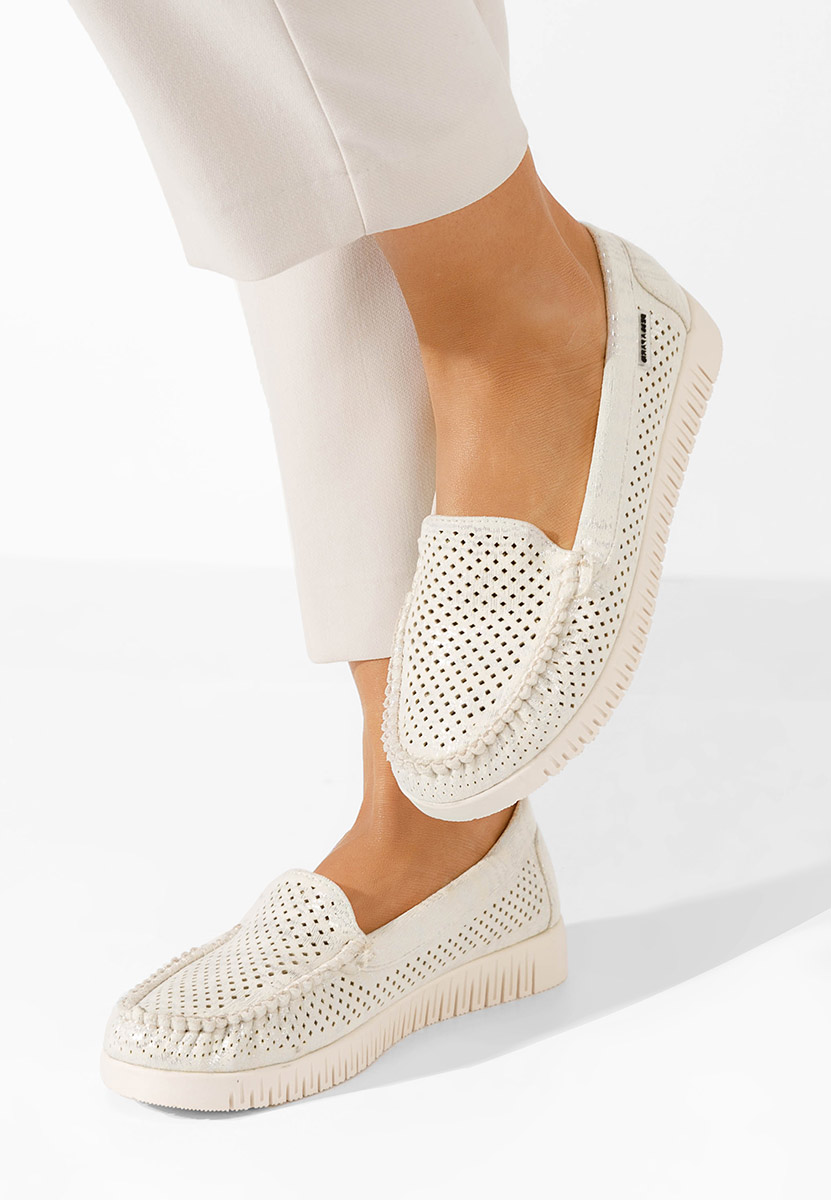 Mocassins d été femme argent Lynna V7