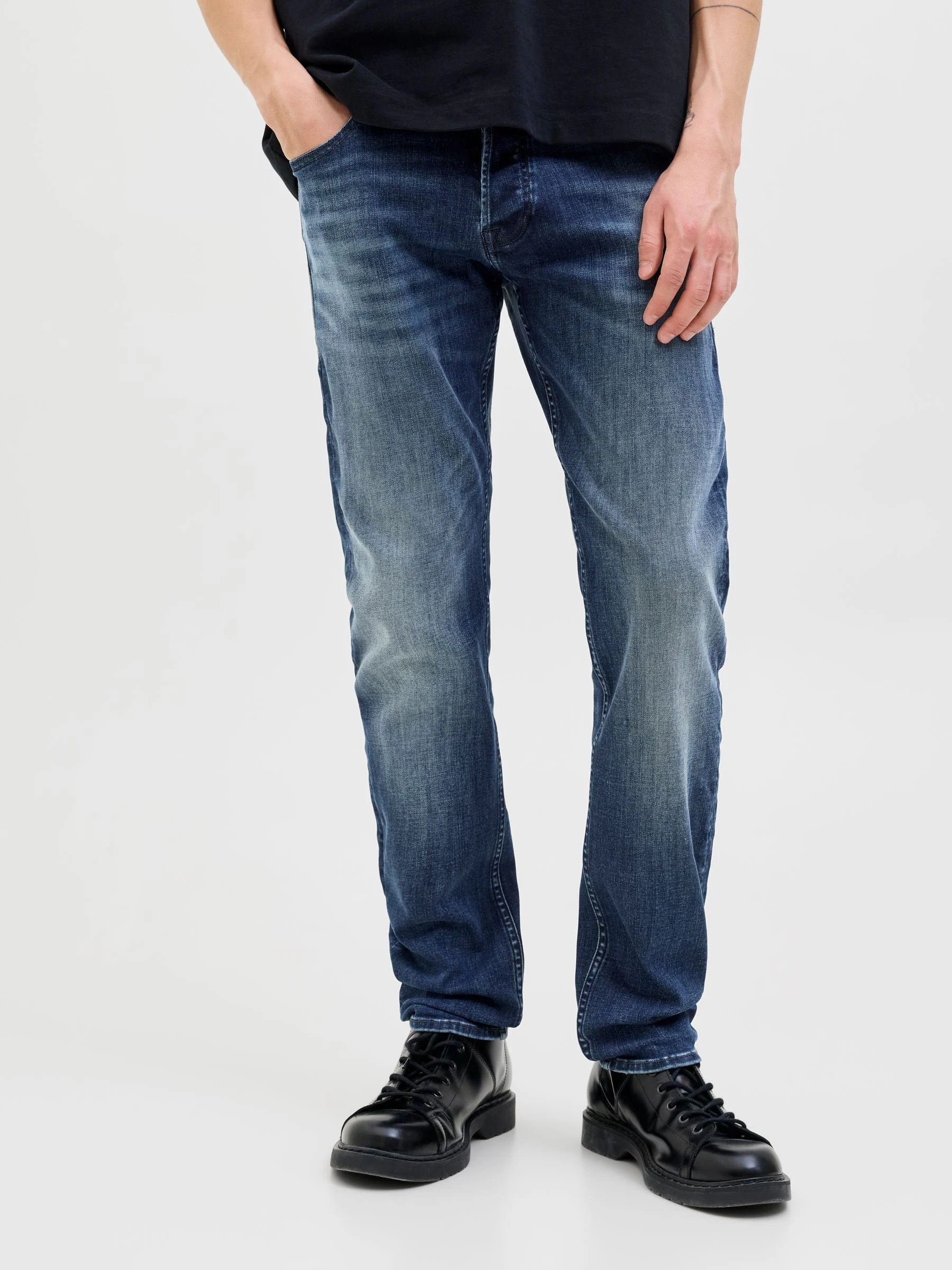 Blauw - JACK & JONES Slim-fit Glenn jeans