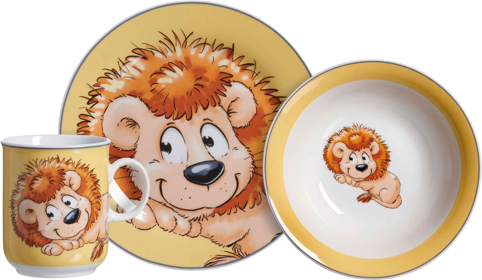 Ritzenhoff & Breker Kindergeschirr-Set HAPPY ZOO LEO 3-teilig
