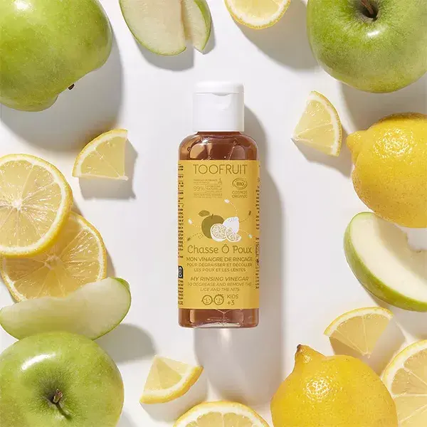 Spray Repelente de Piolhos Toofruit para Crianças, Maçã e Limão Orgânicos, 125ml