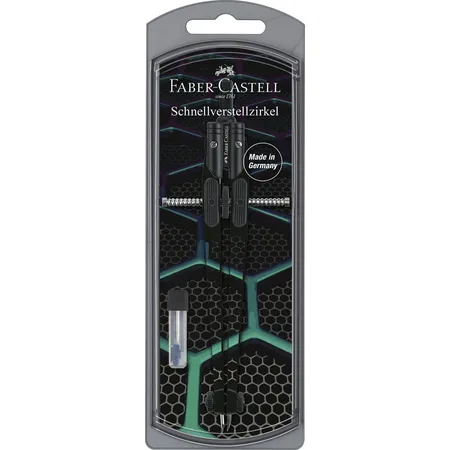 Faber-Castell Zirkel Schnellverstellzirkel Urban Look, 1 Stück, 2-fach sortiert