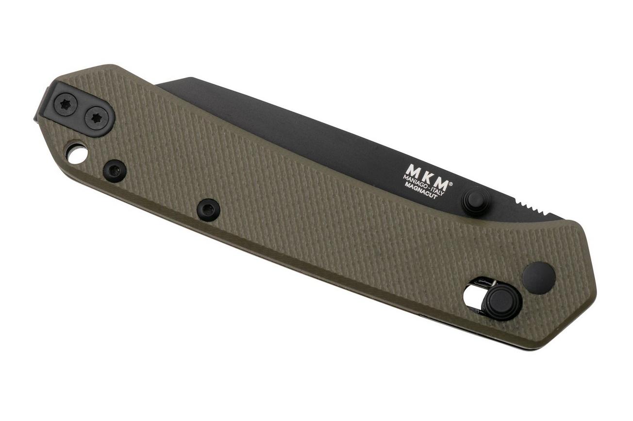 MKM Yipper YP-GODB Black MagnaCut, OD Green G10 zakmes, Ben Petersen design