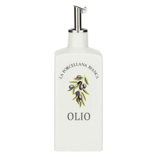 LA PORCELLANA BIANCA Ölgießer CONSERVA 15 x 6 cm Porzellan weiß