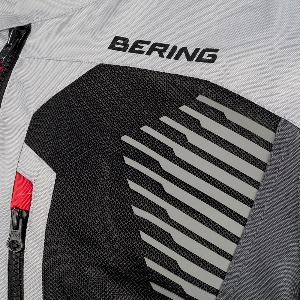 Bering - Blouson Bakundu Gris Clair / Noir / Rouge