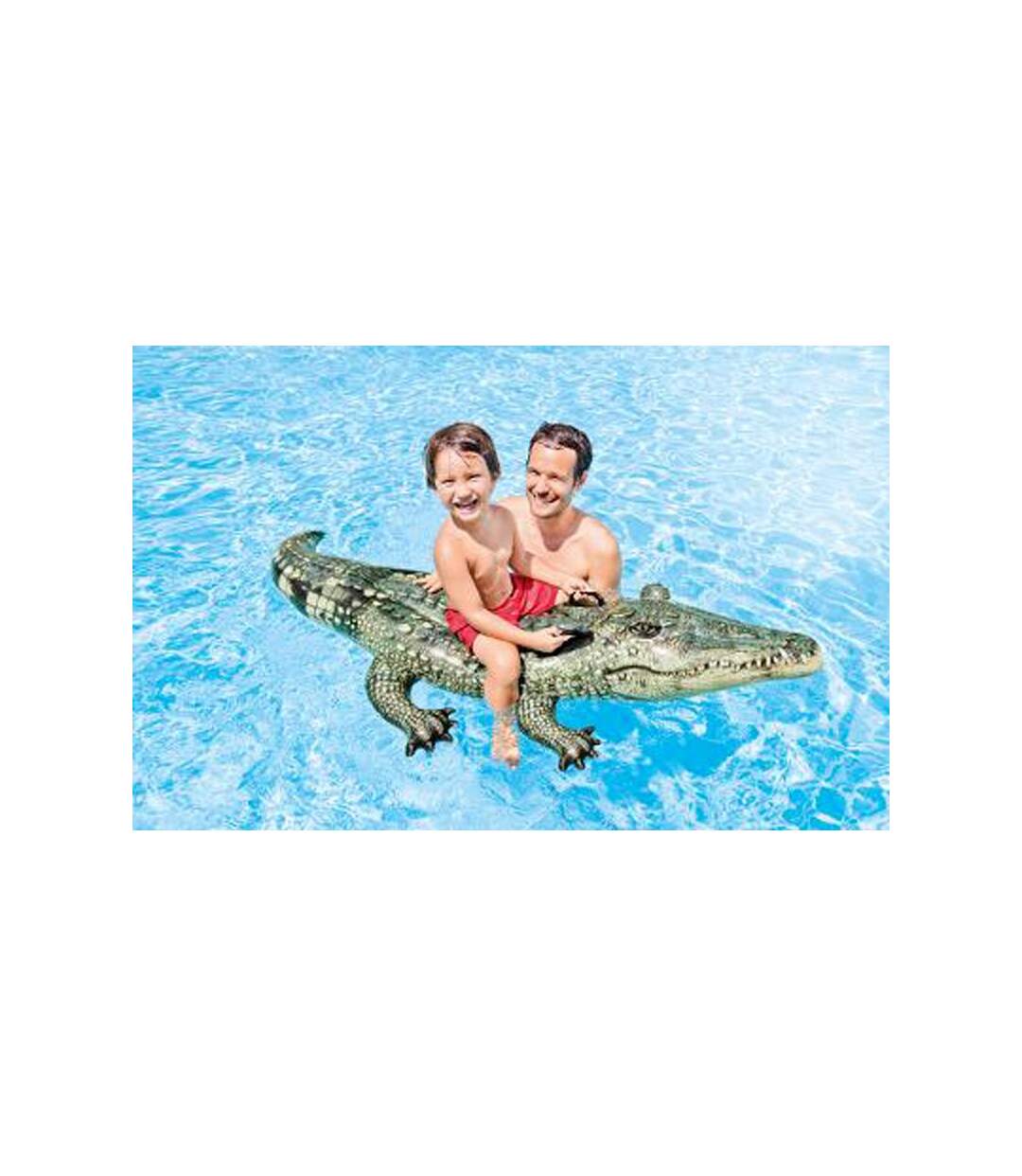 Bouée Gonflable à Chevaucher Alligator 170cm Vert