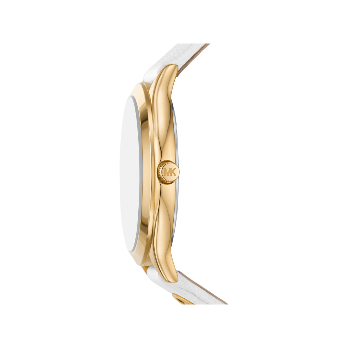 Montre MICHAEL KORS slim runway femme bracelet cuir blanc