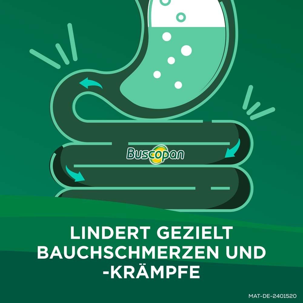 Buscopan Dragees bei Bauchschmerzen und Bauchkrämpfen