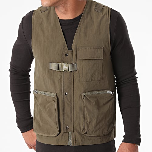 Veste Zippée Sans Manches 7050 Vert Kaki