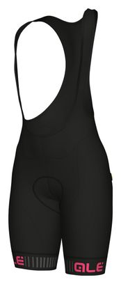 Cuissard Court Femme Alé Traguardo Noir / Rose Fluo