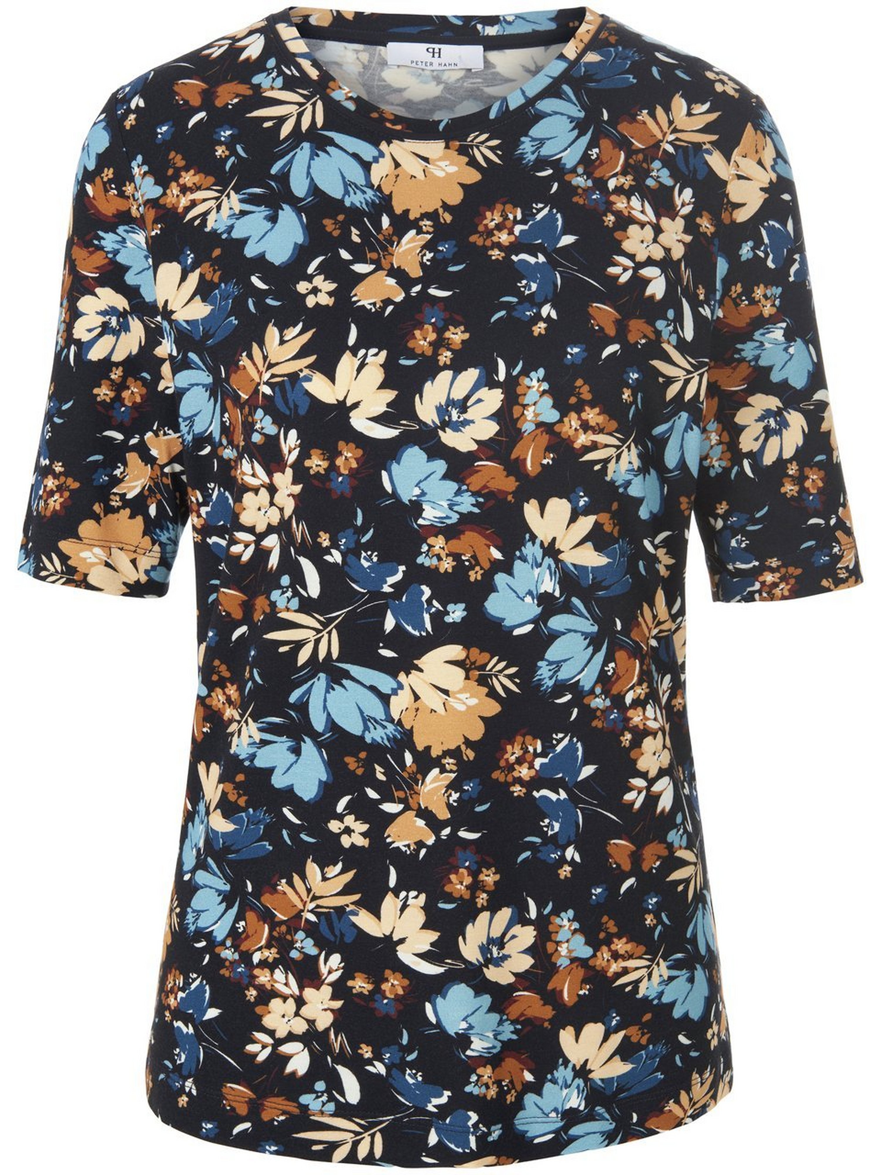 Rundhals-Shirt mit 1/2-Arm