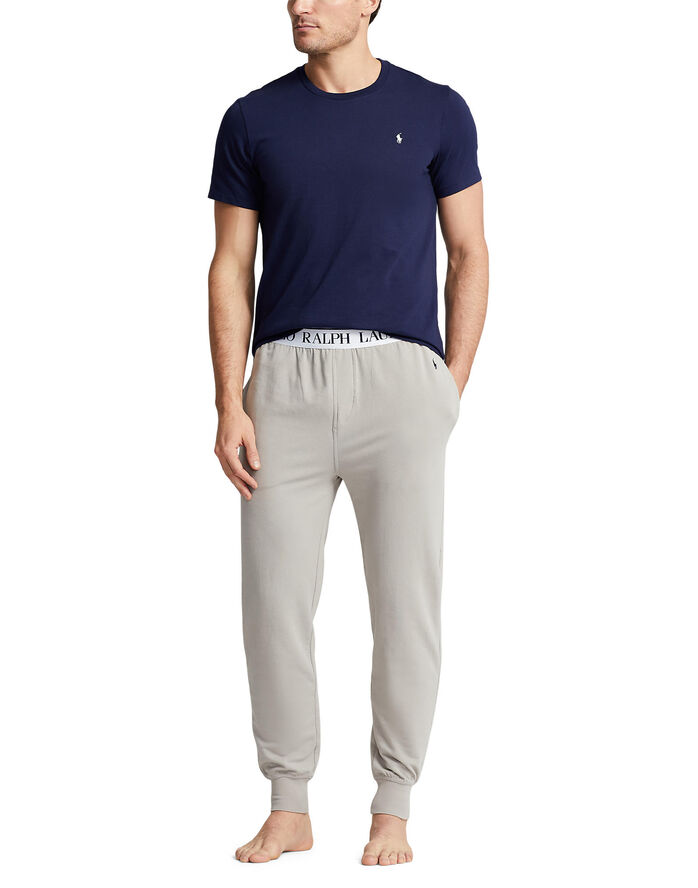 Polo Ralph Lauren Cotton Jersey Crewneck Sleep Tee Blå