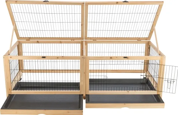 Trixie Indoor run, guinea pigs/rabbits, wood/metal, 150×50×60 cm