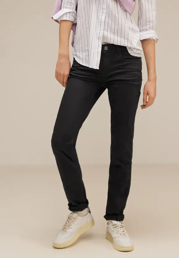 Casual Fit Thermohose - clean black thermo