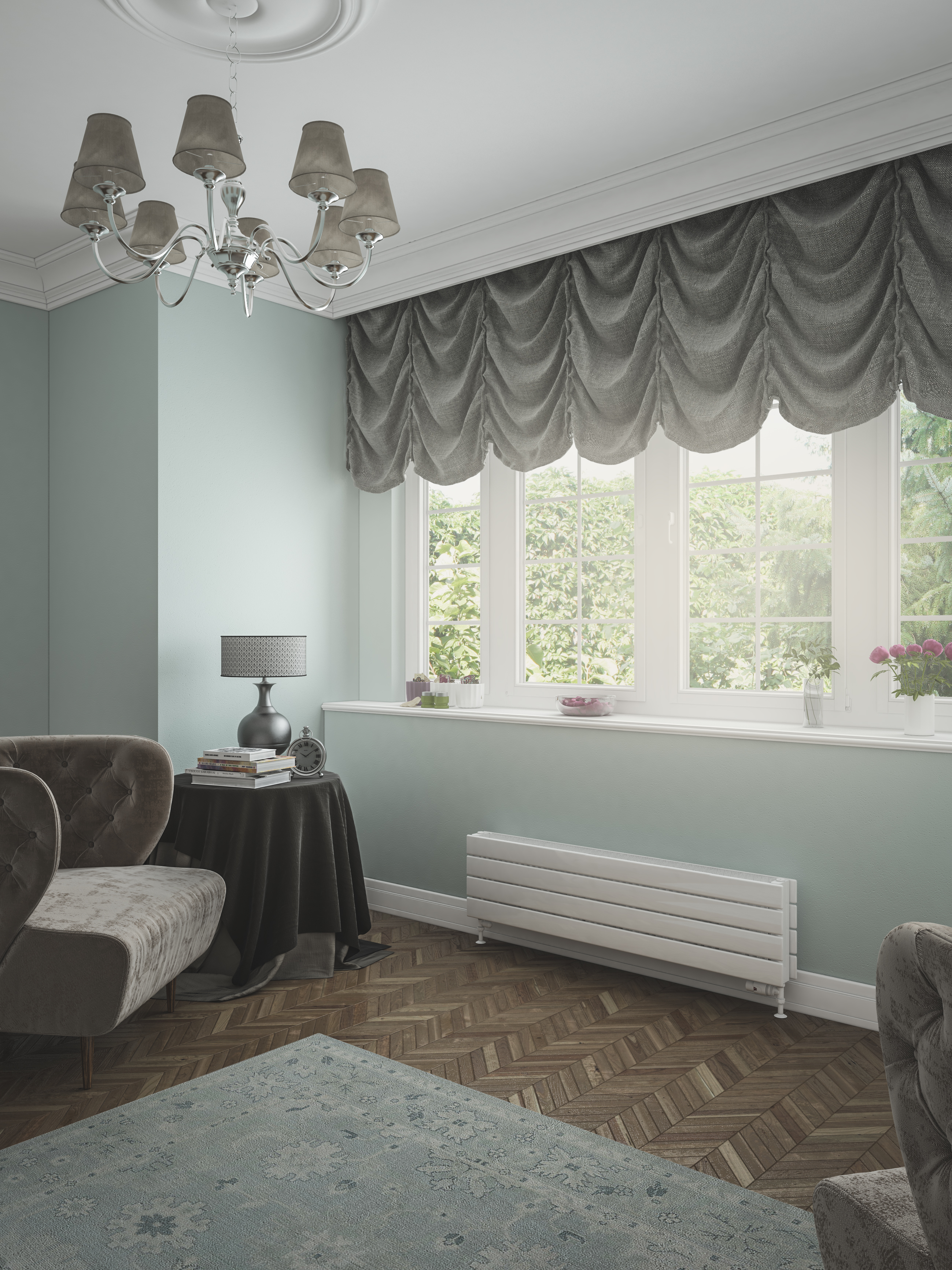 Eastbrook Addington type 22 radiator 120x30cm staal 1703W wit glans