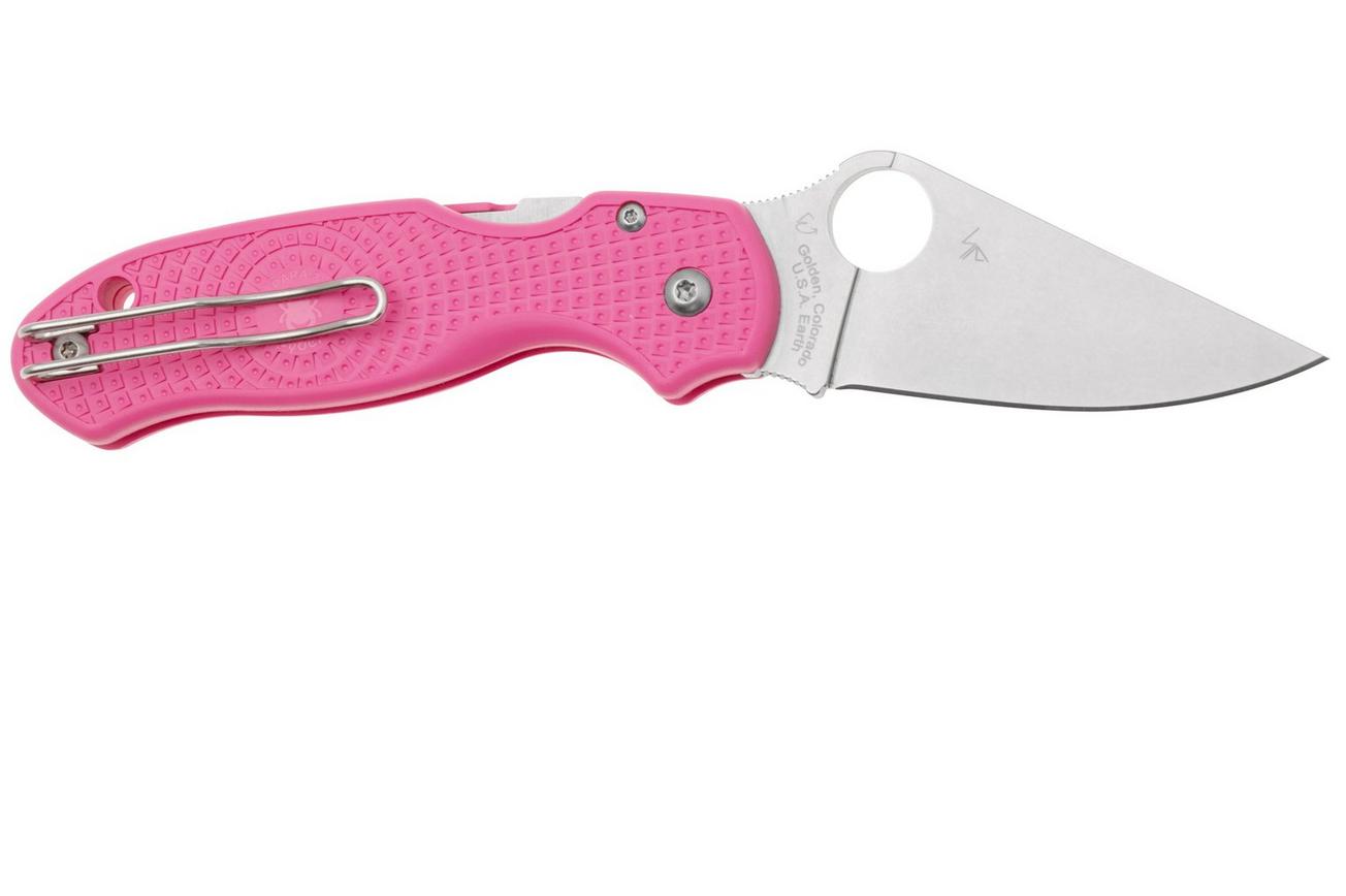 Spyderco Para 3 Lightweight Pink C223PPN FRN CTS-BD1N, Pink Heals zakmes