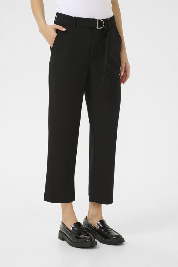 Kaffe KAthea Cropped Belt Pants Black deep