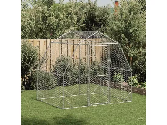 Poulailler 2,5x2x2,25 m acier galvanisé