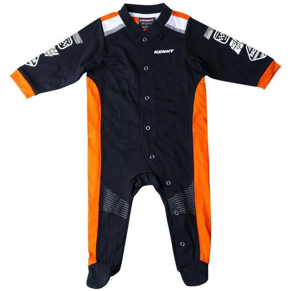 Kenny - Grenouillère bébé Racing Noir / Orange