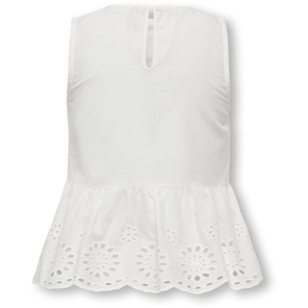Køb kids ONLY Cloud Dancer Kogbondi Life S/L Emb Top Wvn