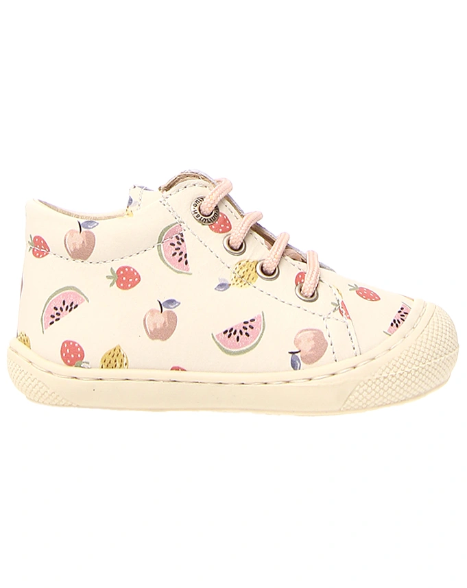 Schnür-Lauflernschuhe FRÜCHTE in weiß