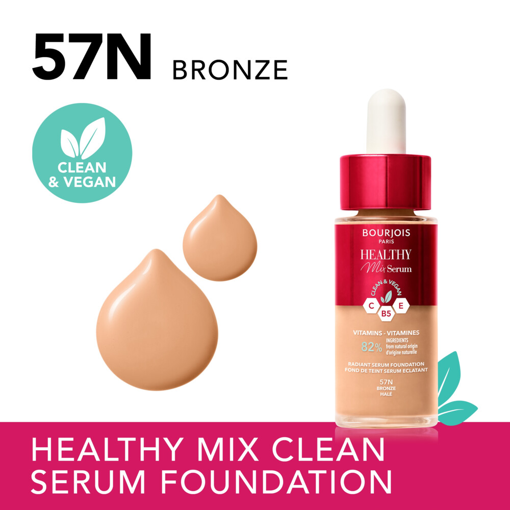 Bourjois Healthy Mix Serum Foundation 57 Bronze30 ml