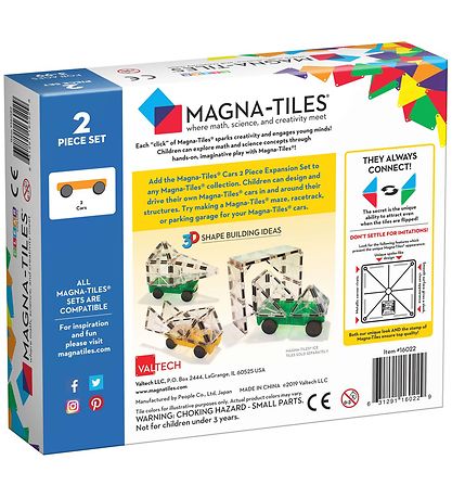 Magna-Tiles Magnet Erweiterungsset - 2 Teile - Auto