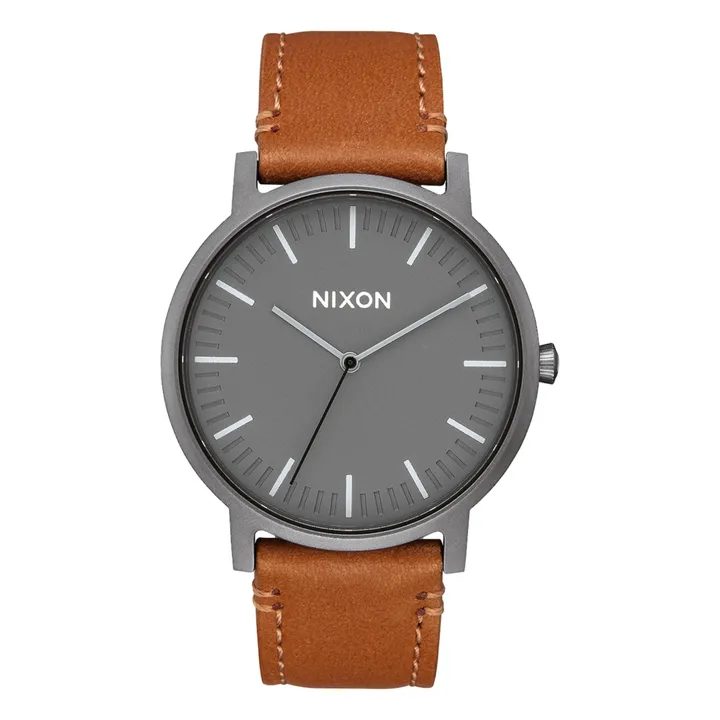 Nixon Montre Porter Leather | Camel