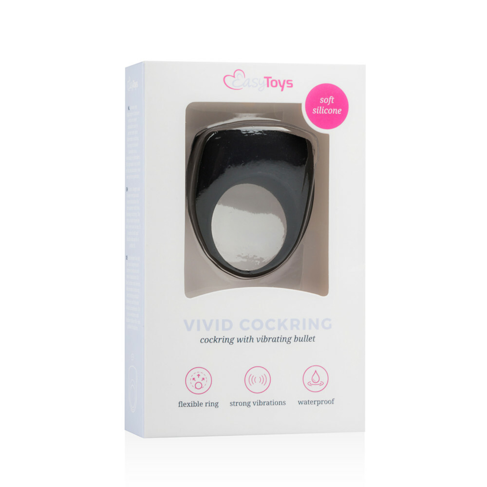 Easytoys Vibrerende Cockring Zwart