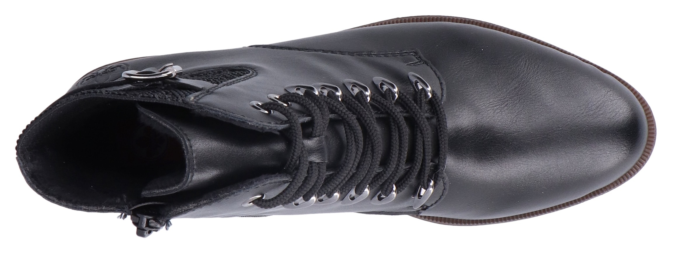 Rieker Schnürstiefelette  , Schnürboots, Trachtenstiefelette, Blockabsatz, Innenreissverschluss